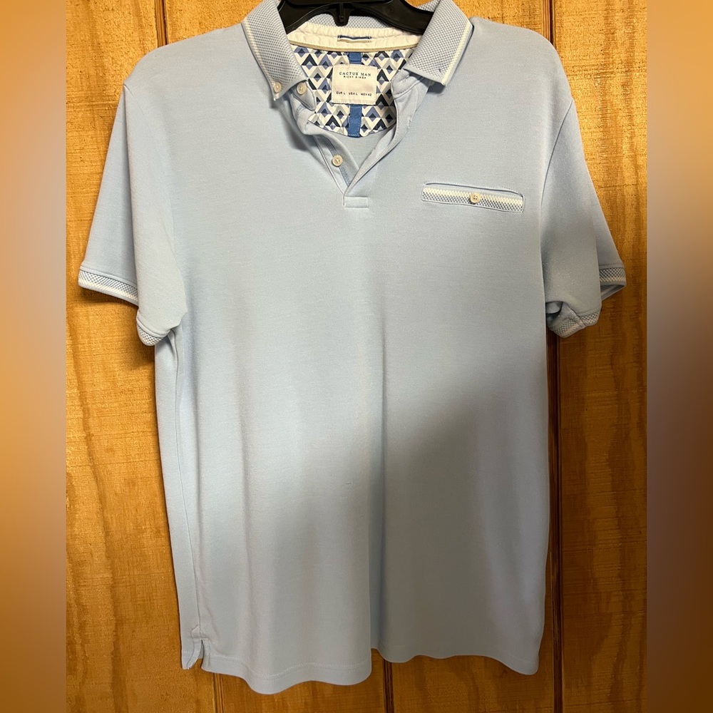 Light Blue Polo Shirt by Robert Graham